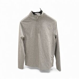 Men's J-Cree Gray Quarter-Zip Sweater